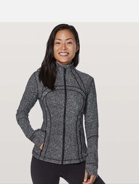 Lululemon Define Jacket Luminesce Splatter White Back Sz.2